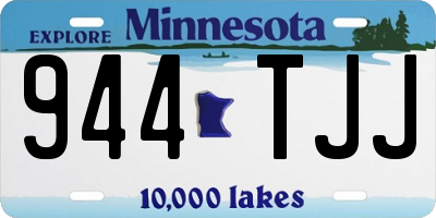 MN license plate 944TJJ
