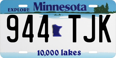 MN license plate 944TJK