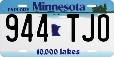 MN license plate 944TJO