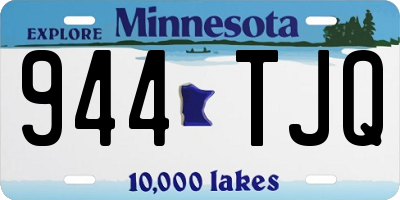 MN license plate 944TJQ