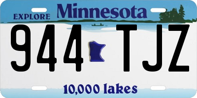 MN license plate 944TJZ