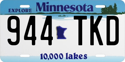 MN license plate 944TKD