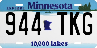 MN license plate 944TKG