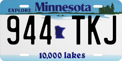 MN license plate 944TKJ