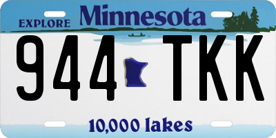 MN license plate 944TKK
