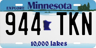MN license plate 944TKN