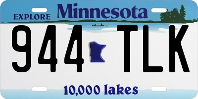 MN license plate 944TLK