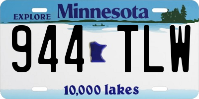 MN license plate 944TLW