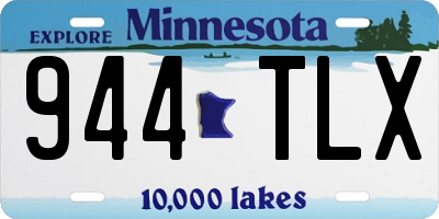 MN license plate 944TLX