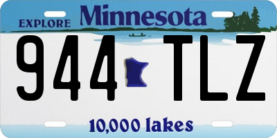 MN license plate 944TLZ