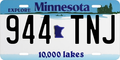 MN license plate 944TNJ