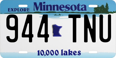 MN license plate 944TNU