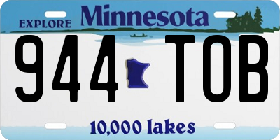 MN license plate 944TOB