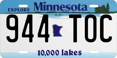MN license plate 944TOC