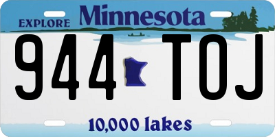 MN license plate 944TOJ