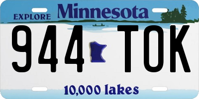 MN license plate 944TOK