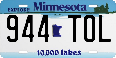 MN license plate 944TOL