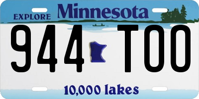 MN license plate 944TOO