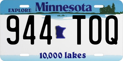 MN license plate 944TOQ