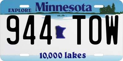 MN license plate 944TOW
