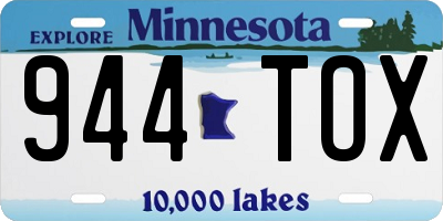 MN license plate 944TOX