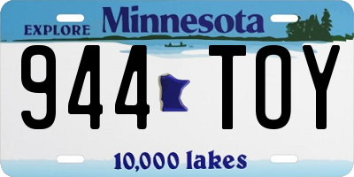 MN license plate 944TOY