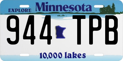 MN license plate 944TPB