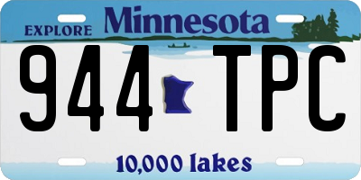MN license plate 944TPC