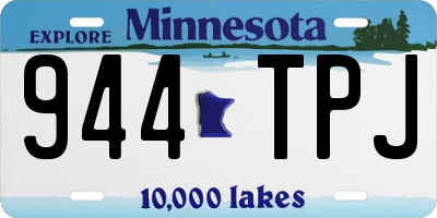 MN license plate 944TPJ