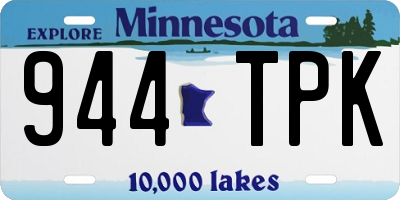 MN license plate 944TPK