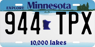 MN license plate 944TPX