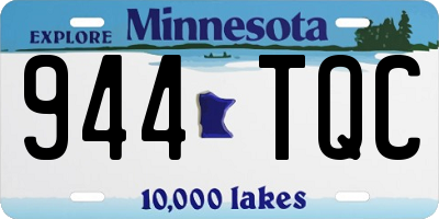 MN license plate 944TQC