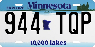 MN license plate 944TQP