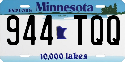 MN license plate 944TQQ