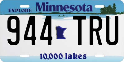MN license plate 944TRU