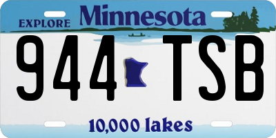 MN license plate 944TSB