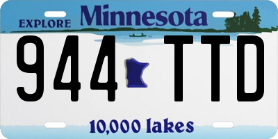MN license plate 944TTD