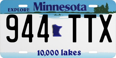 MN license plate 944TTX