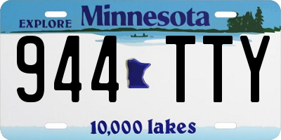 MN license plate 944TTY