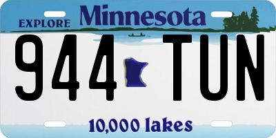 MN license plate 944TUN