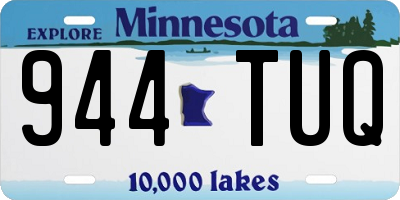 MN license plate 944TUQ
