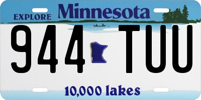 MN license plate 944TUU