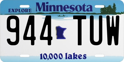 MN license plate 944TUW