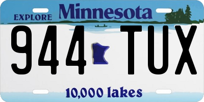 MN license plate 944TUX