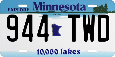 MN license plate 944TWD