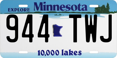 MN license plate 944TWJ