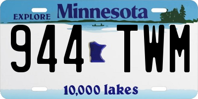 MN license plate 944TWM