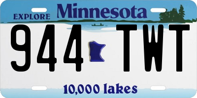 MN license plate 944TWT