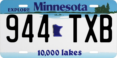 MN license plate 944TXB