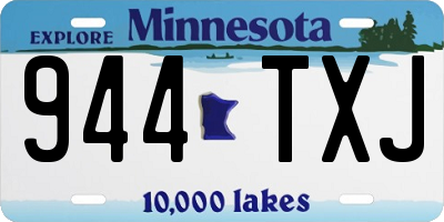 MN license plate 944TXJ